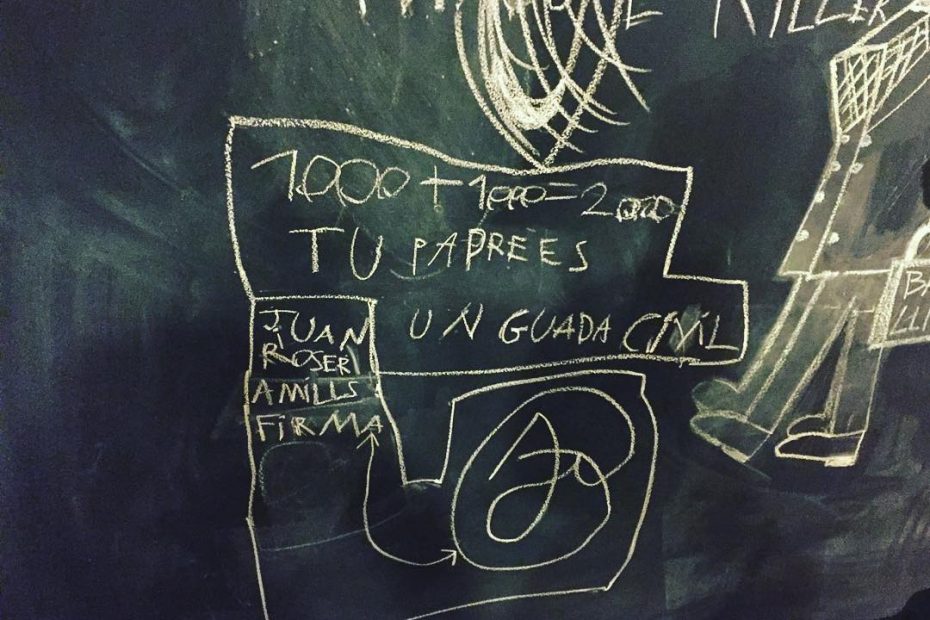 dibujo de juan, el hijo pequeño de roser amills