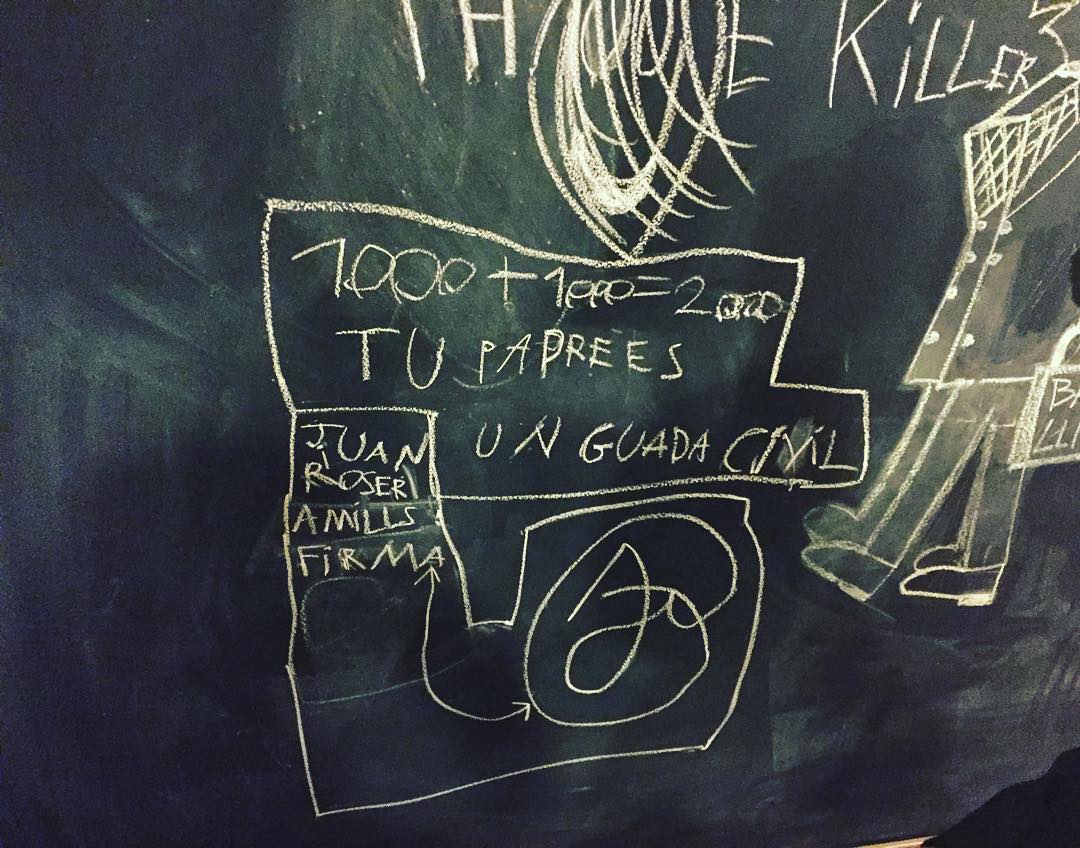 dibujo de juan, el hijo pequeño de roser amills