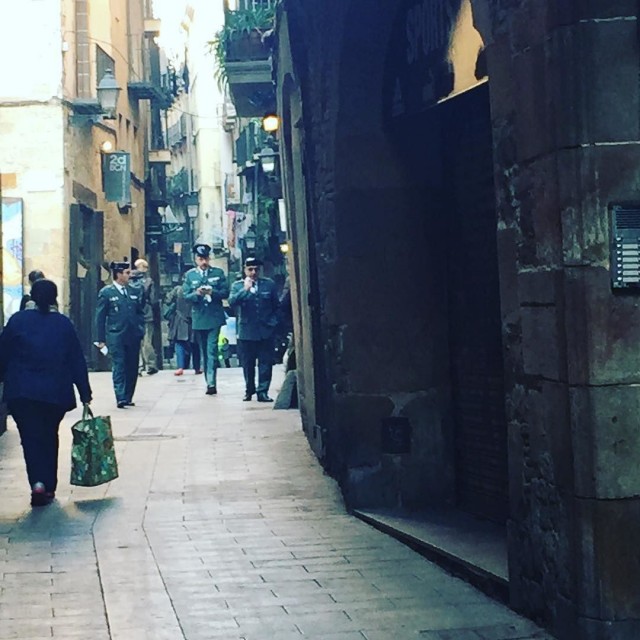guardia civil en barcelona