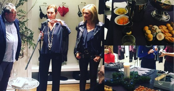 Roser Amills visita la tienda TCN de Barcelona, con Carmen Posadas