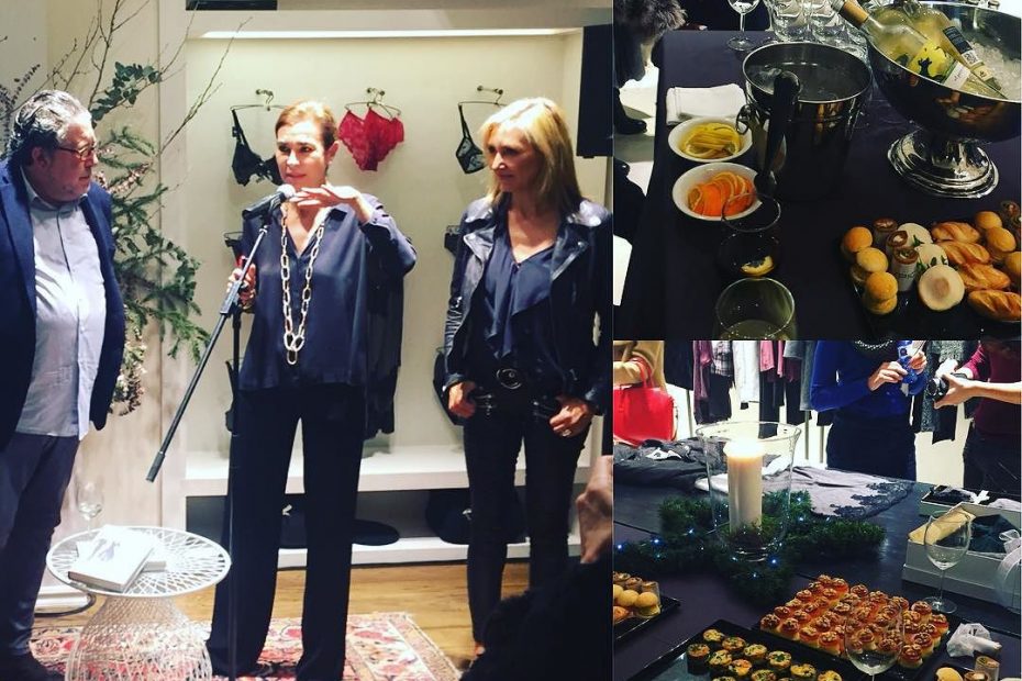 Roser Amills visita la tienda TCN de Barcelona, con Carmen Posadas