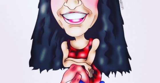 Las caricaturas que me regalan cada vez me gustan más!! Gracias @vidicatures - Roser Amills, escritora mallorquina