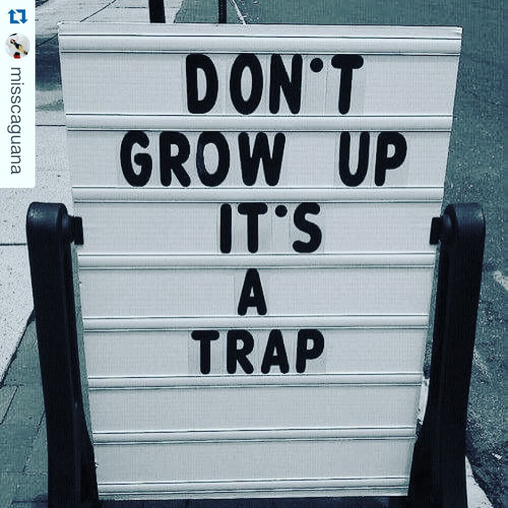 Don't grow up it's a trap ;))