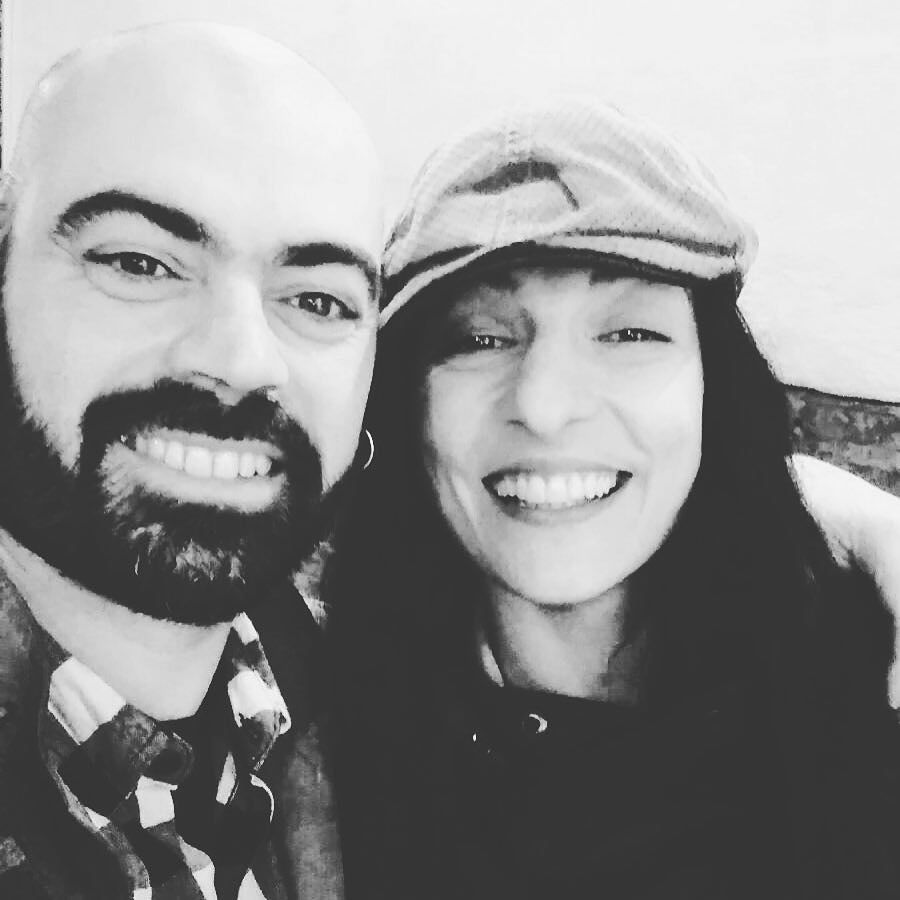 Roser Amills con el Capitán Wilson