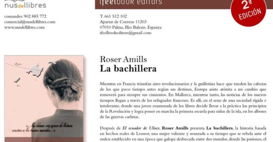 Ficha de La bachillera, de Roser Amills, con el sello «2ª edición»
