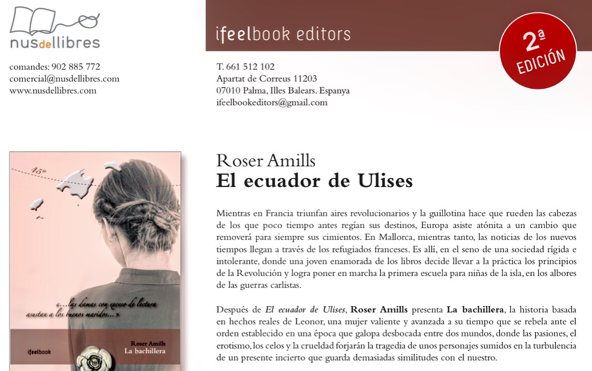 Novela La bachillera de Roser Amills