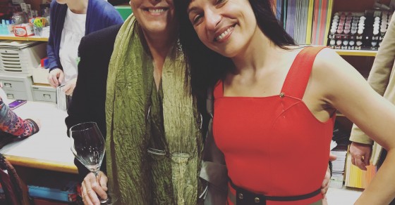 Roser Amills a la llibreria el cucut