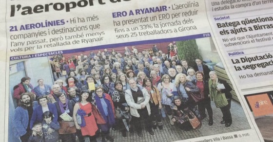 Roser amills berenar d'escriptors cucut foto de grup