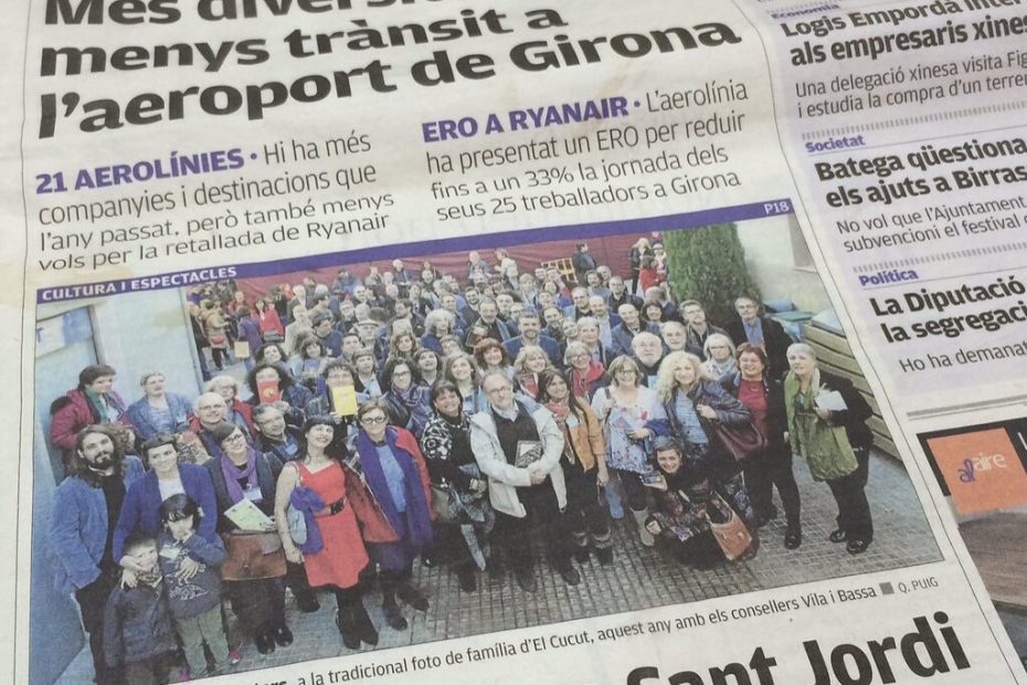 Roser amills berenar d'escriptors cucut foto de grup