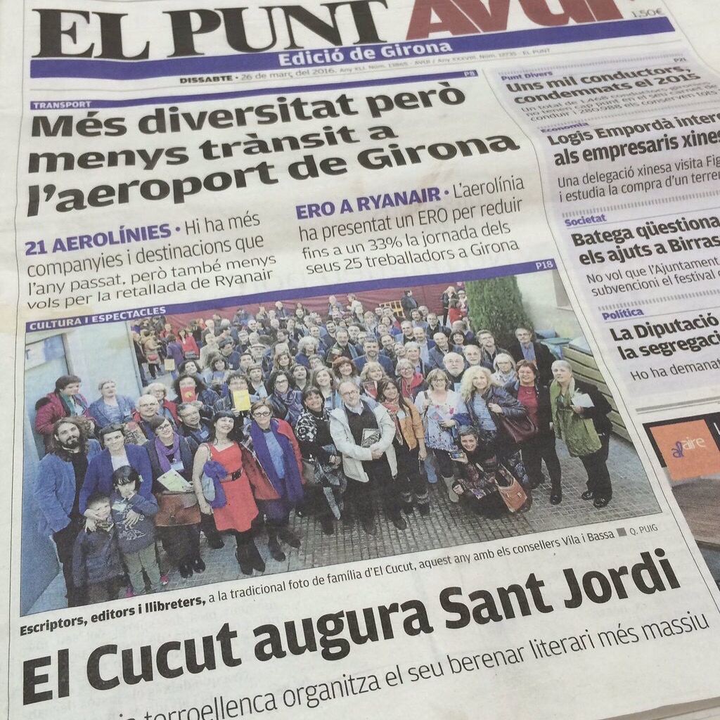 Roser amills berenar d'escriptors cucut foto de grup