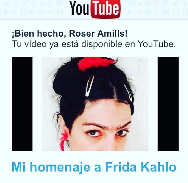 Roser amills disfrazada homenaje frida kahlo
