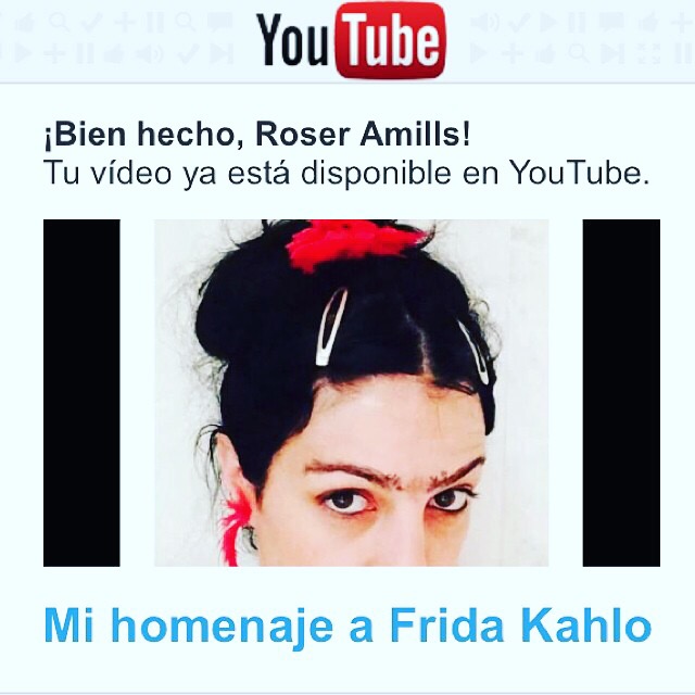 Roser amills disfrazada homenaje frida kahlo