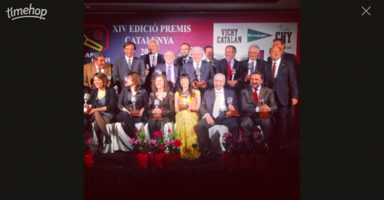 Roser Amills premio APEI Microfono de plata foto de grupo