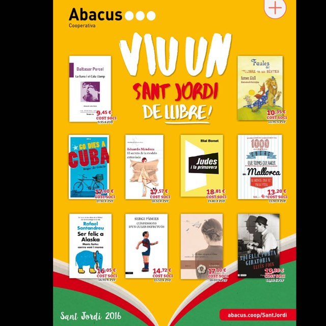 A la coberta de la revista de @abacuscoop recomana Gràcies!!! Mi novela te espera en todas las librerías para llenar tu vida de en Mallorca! @ifbeditors