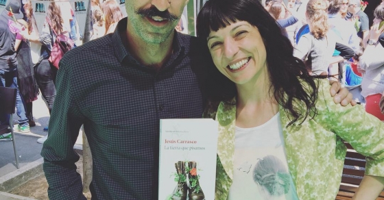 Con Jesús Carrasco en un muy Feliz Sant Jordi 2016 - Roser Amills, escritora mallorquina