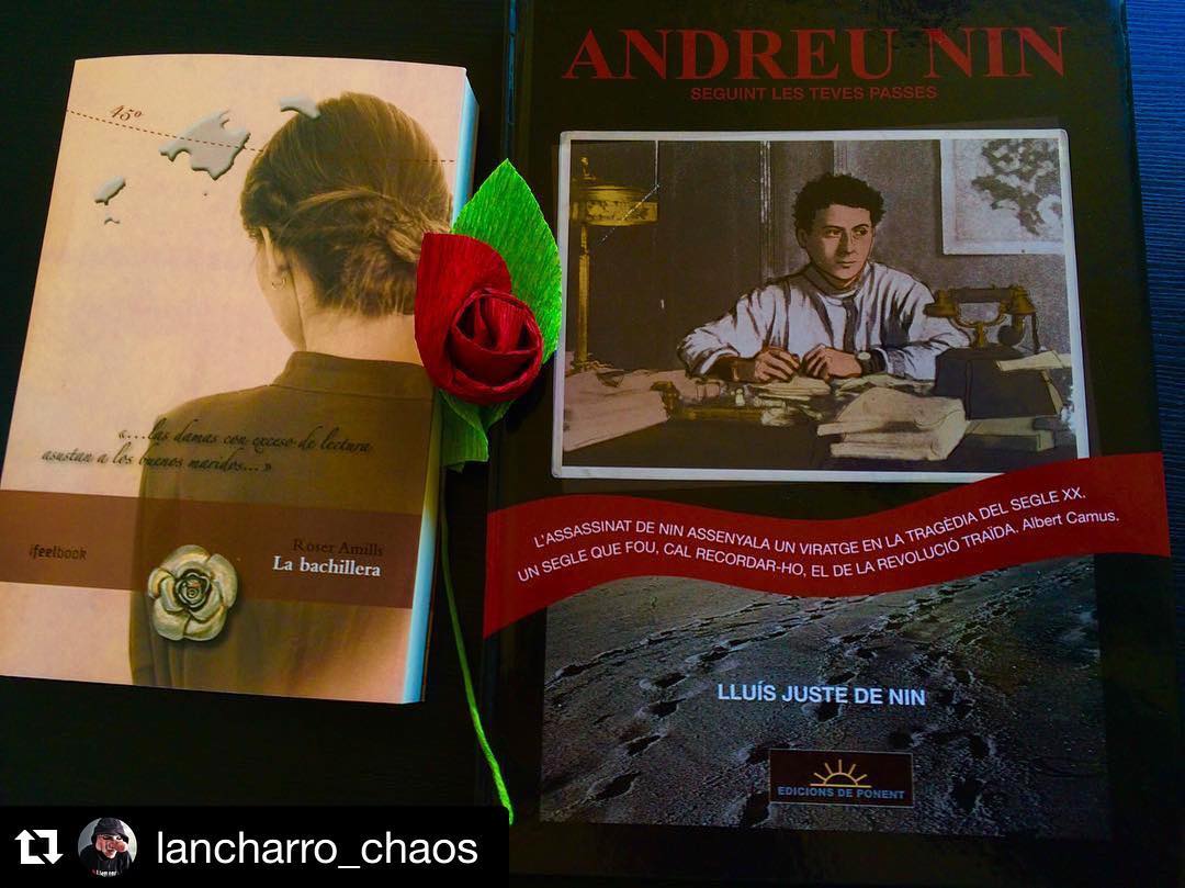 Dice @lancharro_chaos que el primer Sant Jordi en el nuevo piso es con dos buenos libros ;))