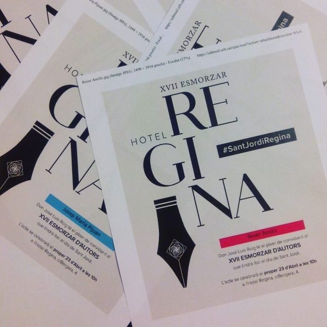 Roser Amills acude al desayuno de escritores del hotel regina de sant jordi