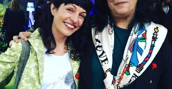 Roser Amills con Almudena Grandes en Sant Jordi