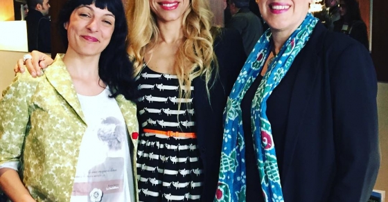 Roser Amills con Arantxa Coca y Jessica j Lockhart