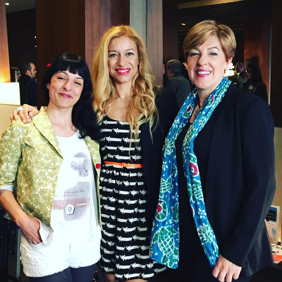 Roser Amills con Arantxa Coca y Jessica j Lockhart