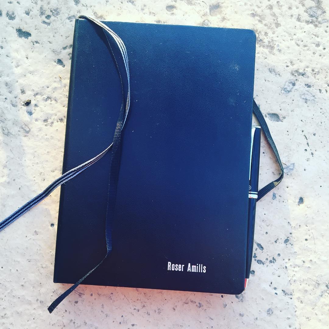 Roser Amills, cuaderno personalizado de la central