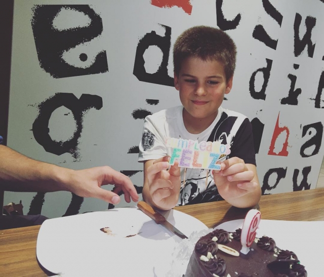 Cumpleaños de Juan, el hijo pequeño de Roser Amills