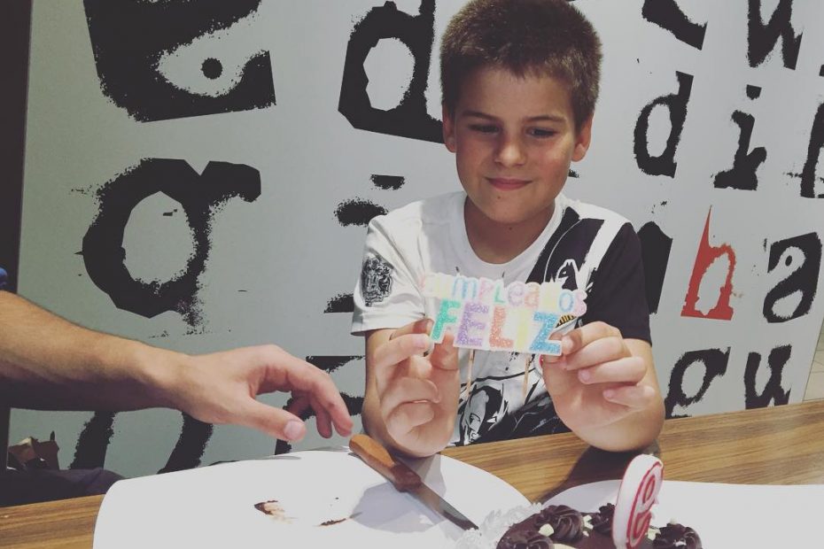 Cumpleaños de Juan, el hijo pequeño de Roser Amills