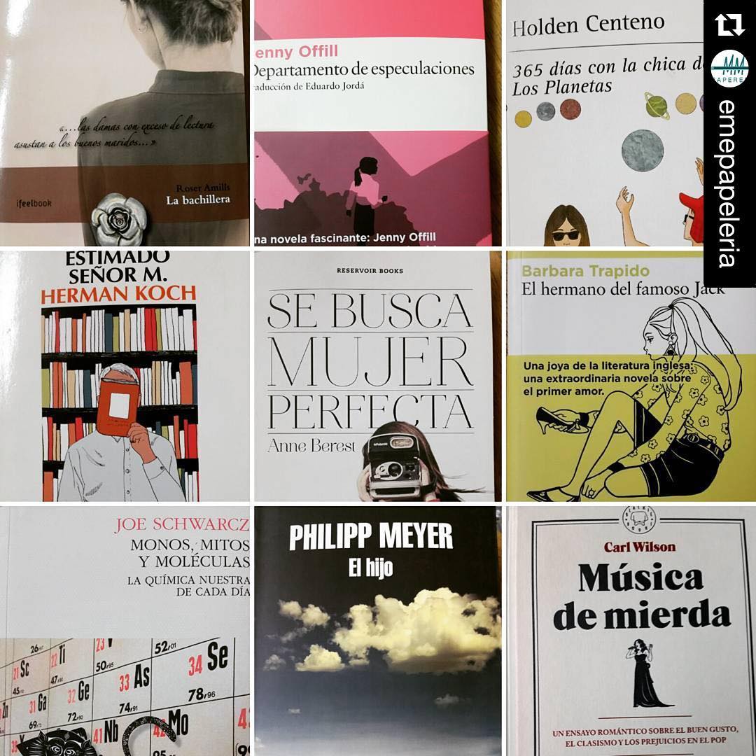 En Eme papeleria recomiendan la novela de Roser Amills La bachillera, entre otras lecturas