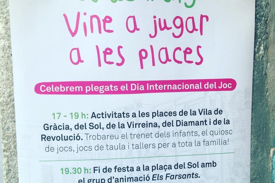 jugar a les places barri de gracia