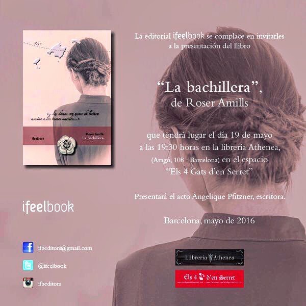 Presentacion de la bachillera de roser amills en la libreria athenea