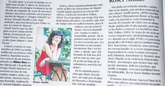 Ressenya d'Antoni Serra de Roser Amills