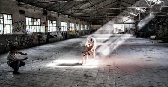 retrato de Roser Amills en Berga, por Frederic Garrido