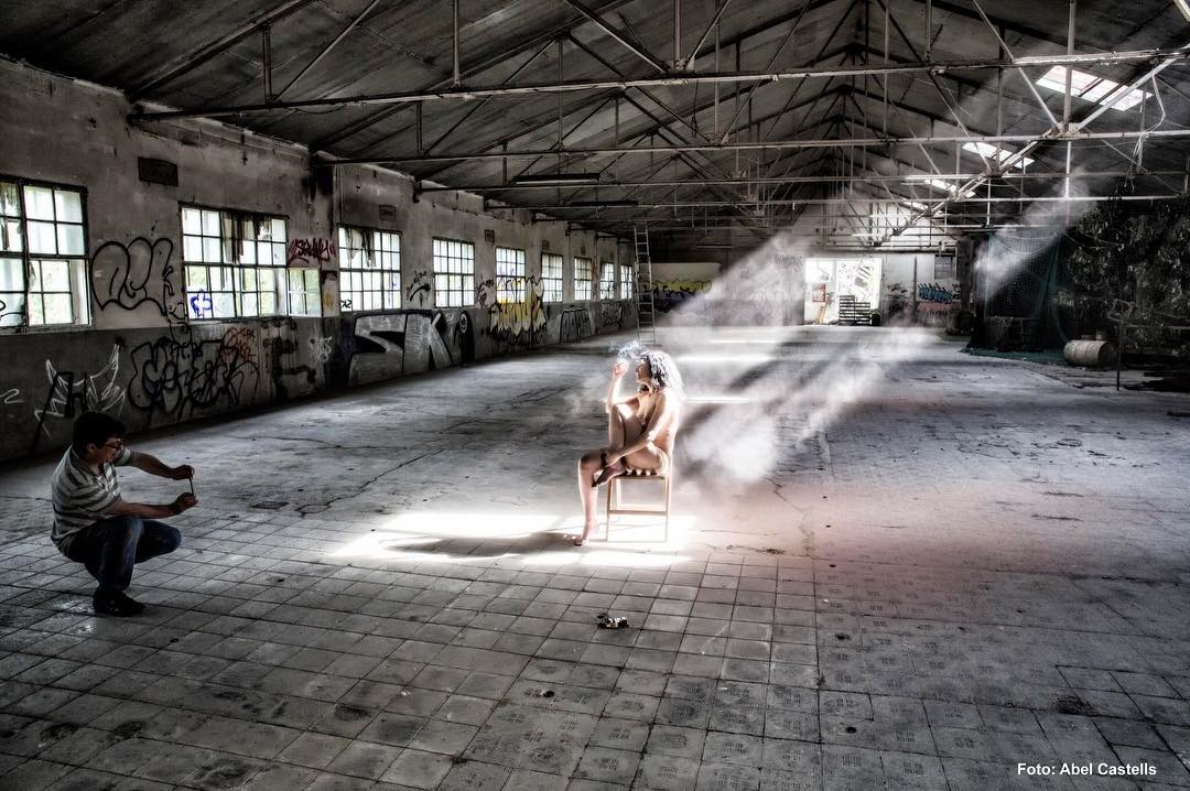 retrato de Roser Amills en Berga, por Frederic Garrido