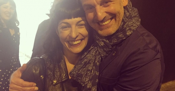 Roser Amills con Jordi Flores