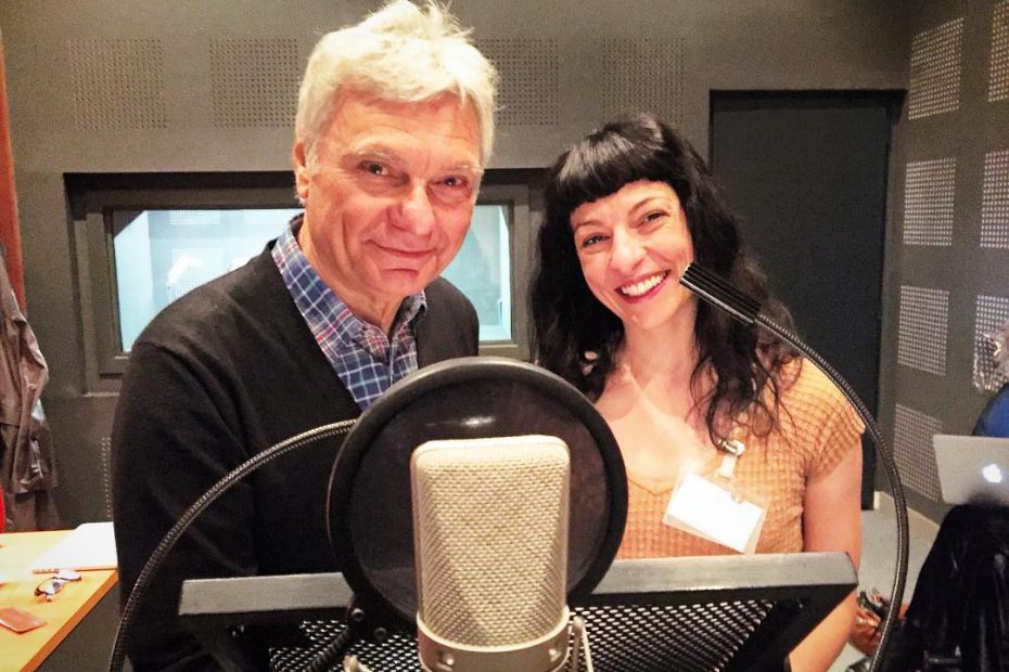 Roser Amills graba un anuncio con Carles Sans de El tricicle