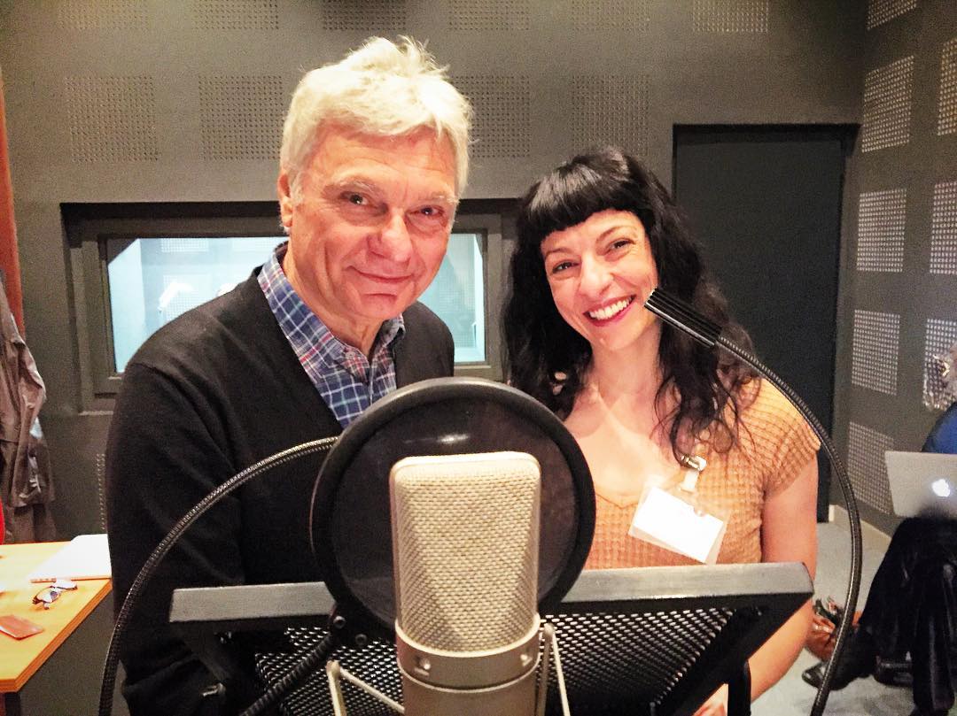 Roser Amills graba un anuncio con Carles Sans de El tricicle