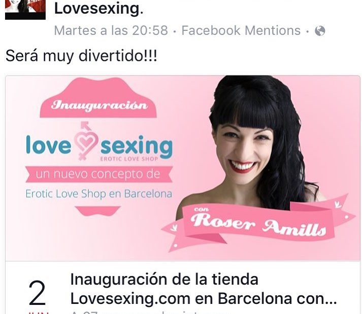 Roser Amills inaugura la tienda LoveSexing