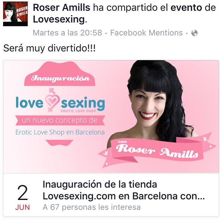 Roser Amills inaugura la tienda LoveSexing