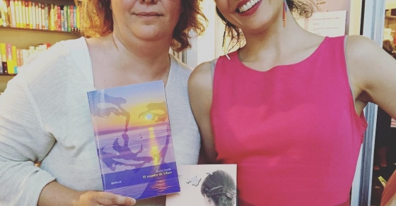 Orgullosa de ser a @bornllibres amb @Margalidaramon #FiraLlibre2016 #Palma - Roser Amills, escritora mallorquina