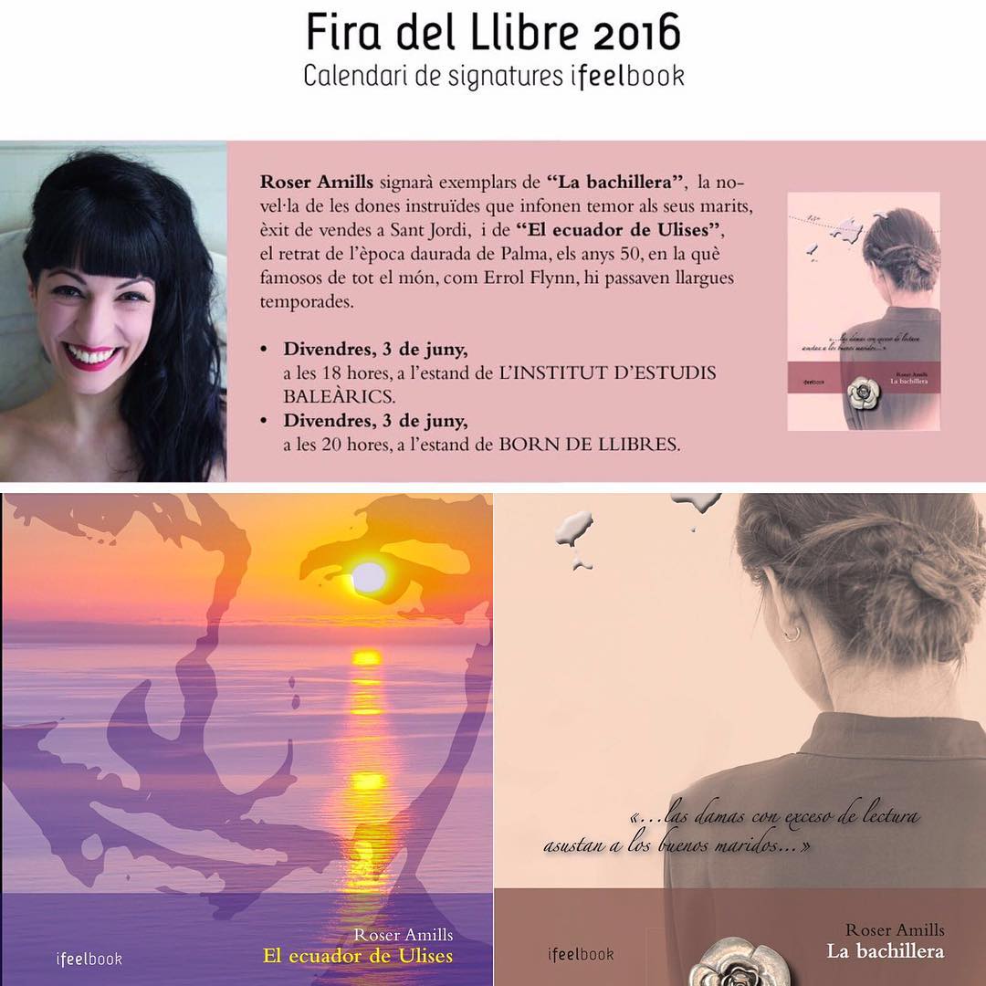 Roser Amills a la Fira del llibre 2016 de Palma