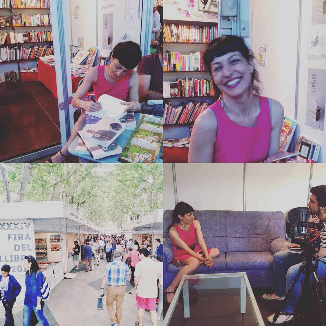 Roser Amills a la Fira del llibre 2016 de Palma