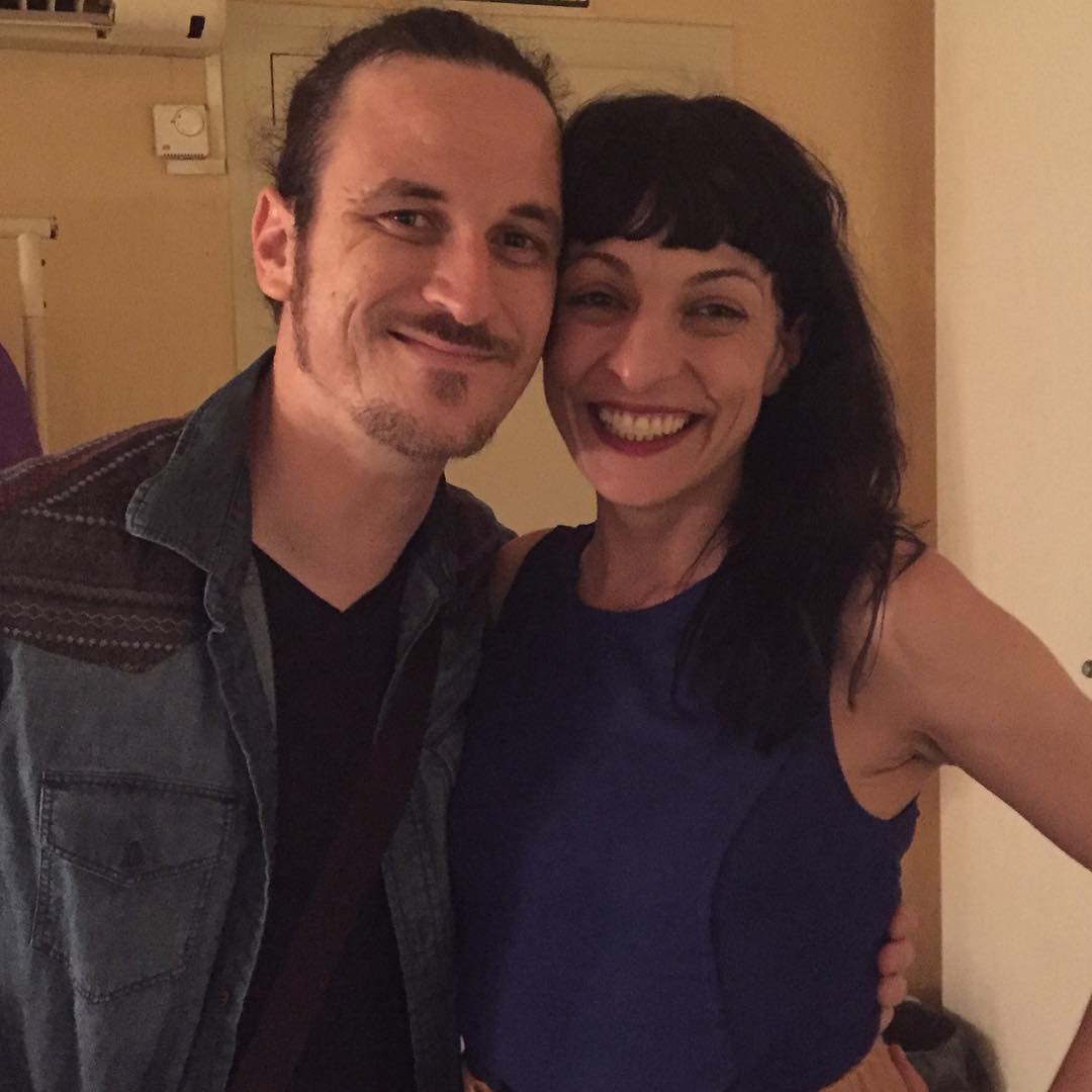 Roser Amills amb el joan barbe de projecte mut