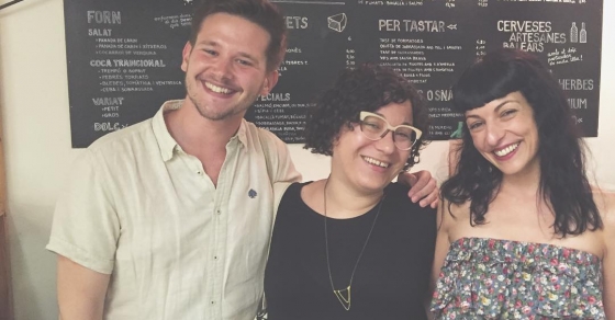 Roser Amills amb Sebastia Portell i Maria Antonia Massanet a Ido Balear