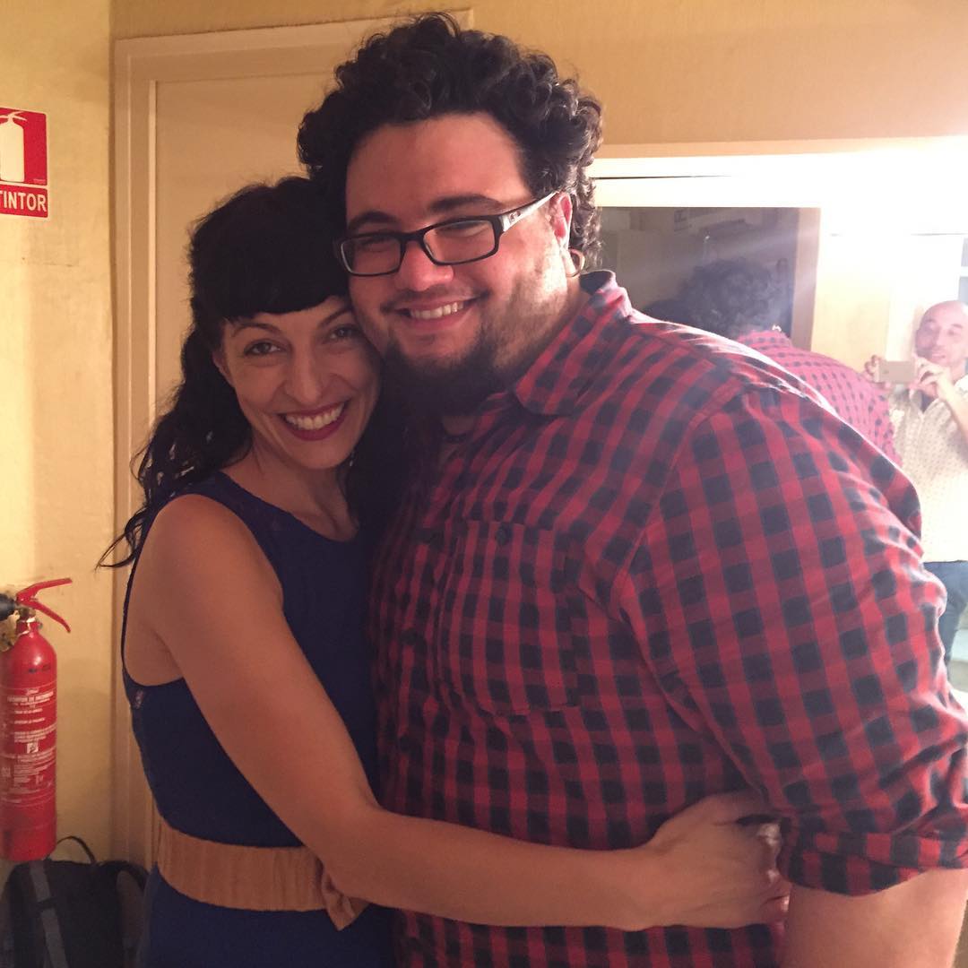 Roser Amills con berenguer aina bateria de lidia guevara