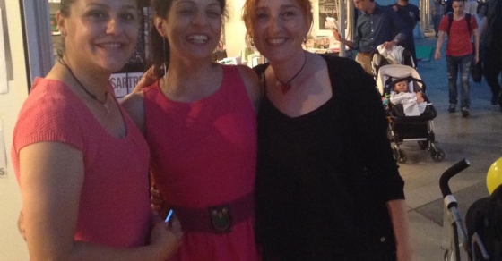 Roser Amills con Xisca Vanrell y Angela Tomas