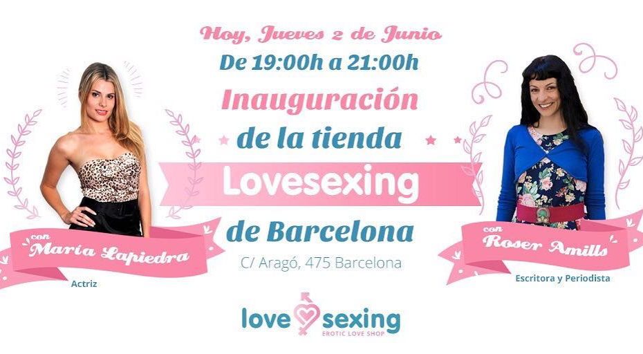 roser amills y maria lapiedra inauguran juntas la tienda lovesexing
