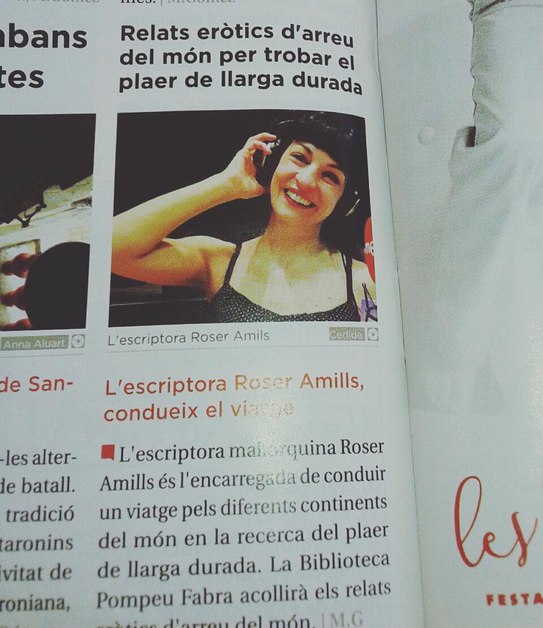 Al #totmataró publiquen la trobada i presentacio de roser amills a la Biblioteca Pompeu Fabra ;))