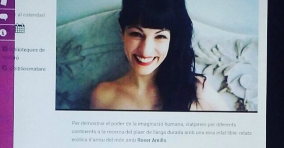 presentacio de roser amills a la Biblioteca Pompeu Fabra