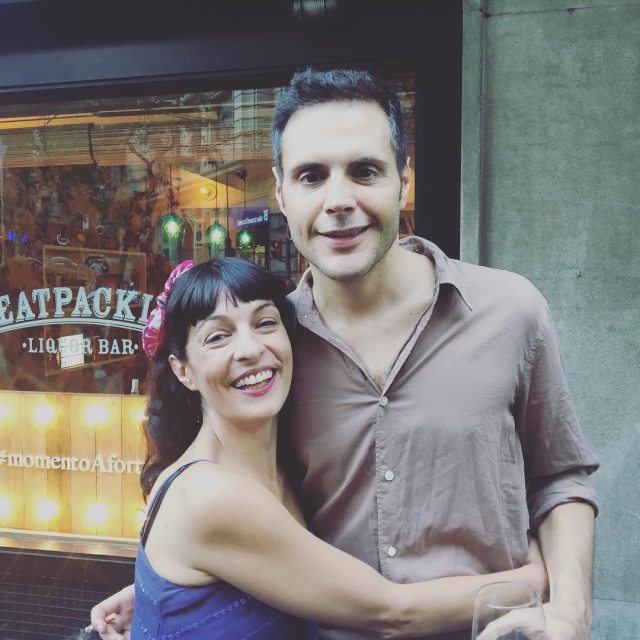 Roser Amills amb Manel Piñero