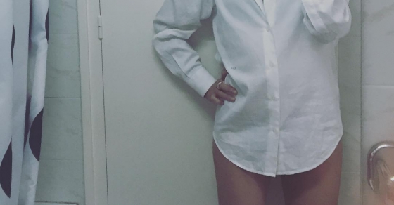 Roser Amills camisa blanca